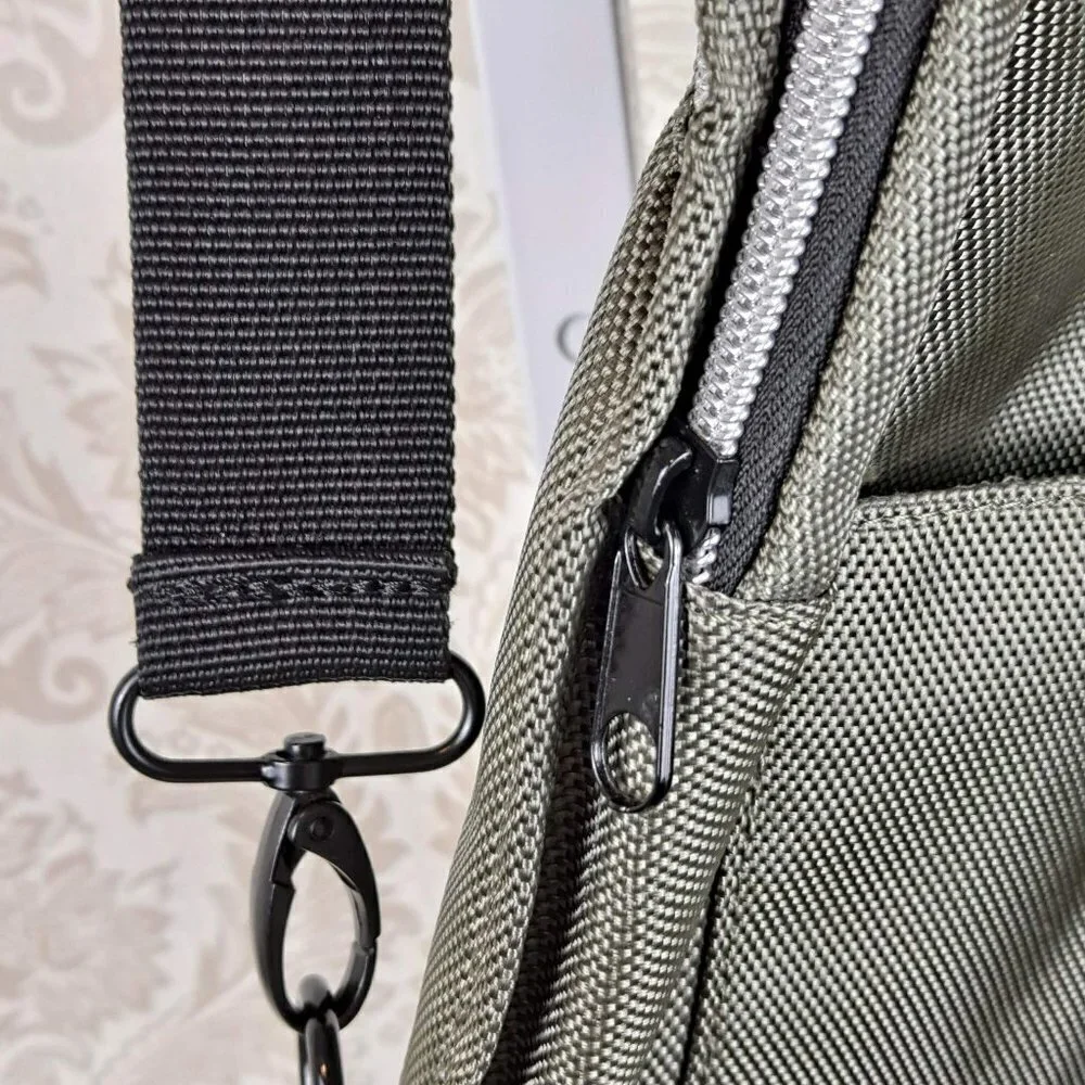 Urban Outfitters Olive Green Vertical Sling Bag Extra Ring for Adjustment EUC